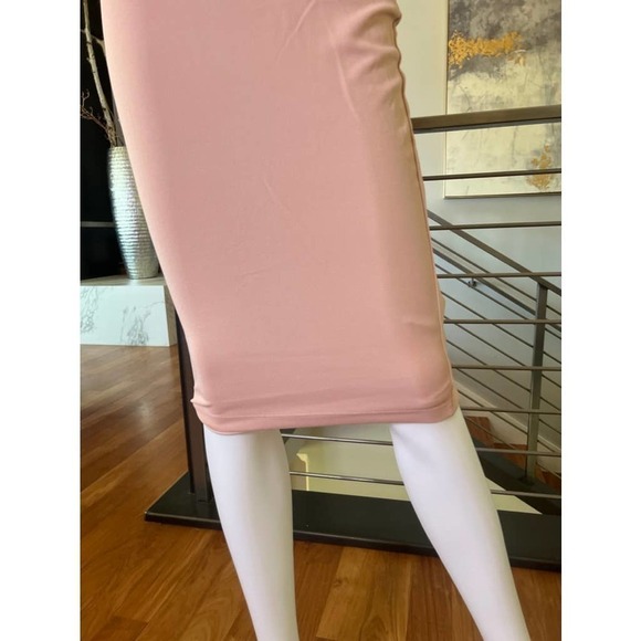 Nookie Hollywood Midi Dress in Blush Pink - Picture 6 of 13